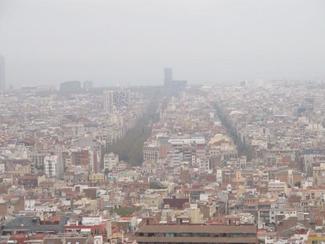 Barcelona kan godt være grå Barcelona set fra oven