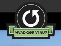 Ja, det er nu, vi skal leve af planter! Et billede af et genbrugsmærke, hvor der står - Hvad gør vi nu?