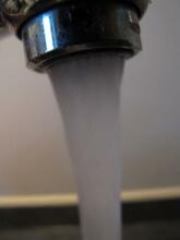 vandhane, hvor der kommer vand ud