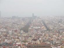 Barcelona set fra oven