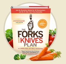 En dokumentar om fordelene ved at ernære sig med plantemad. Forks Over Knives illustration.